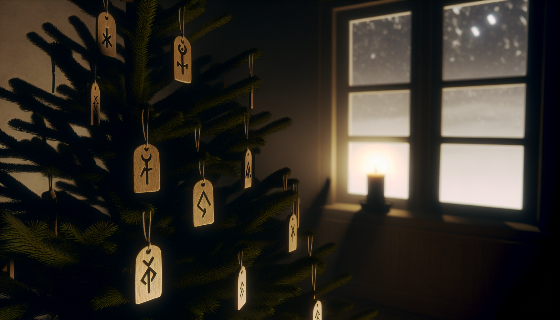 盧恩符文在冬至與耶魯節的祝福掛飾與儀式實踐