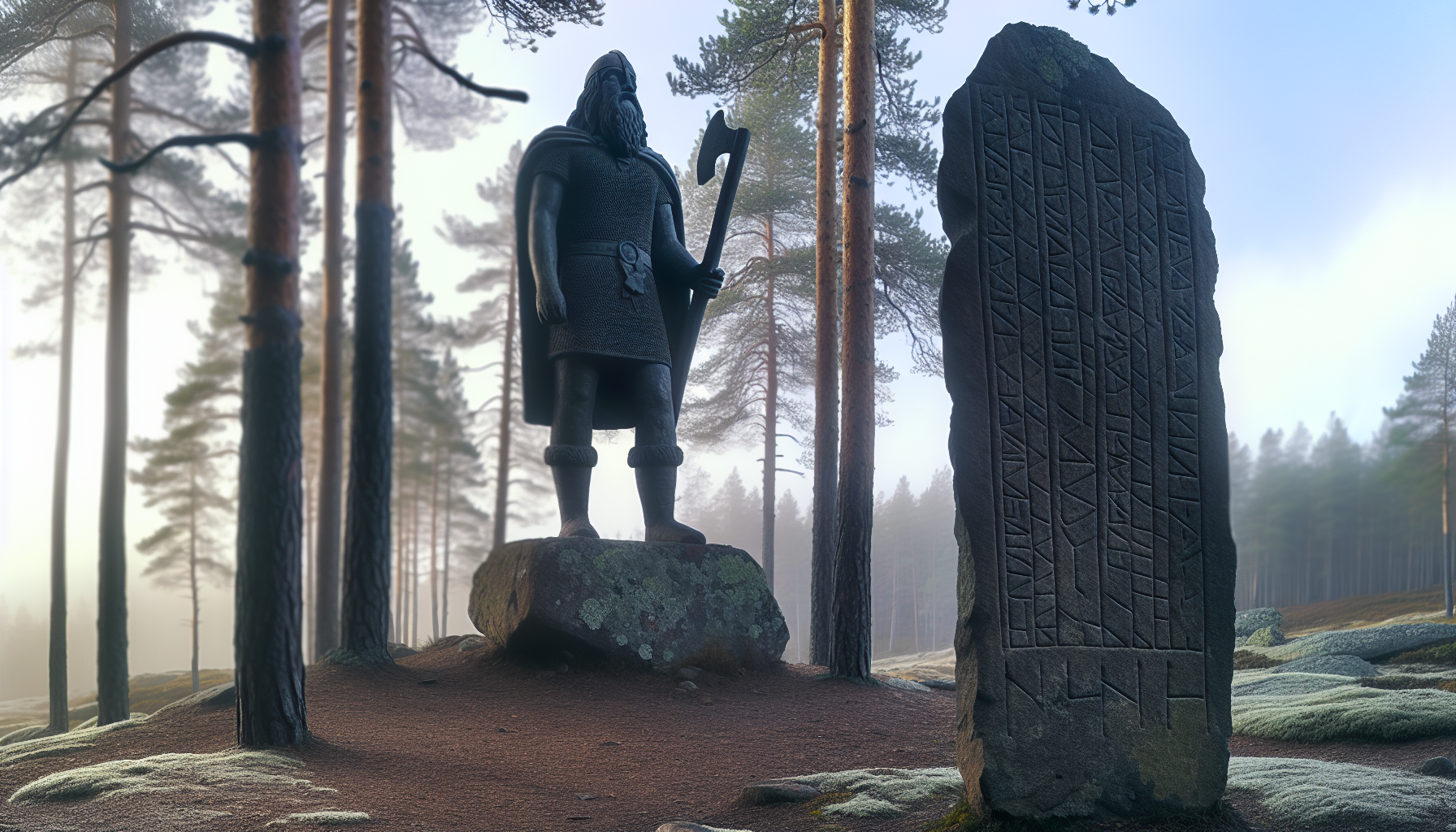 丹麥維京王藍牙哈拉爾德與盧恩文字的文化傳承